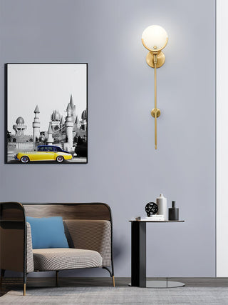 Ljomuvyo Moderne Minimaliste Laiton Albâtre Applique Murale