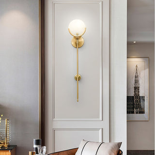 Ljomuvyo Moderne Minimaliste Laiton Albâtre Applique Murale