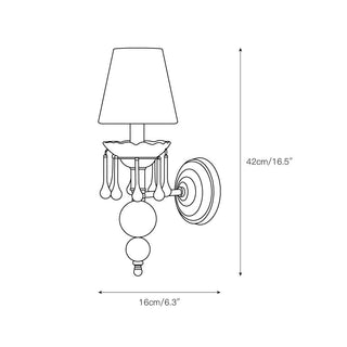 Qvistuvyh Postmodern Luxe Tissu Cristal Applique Murale