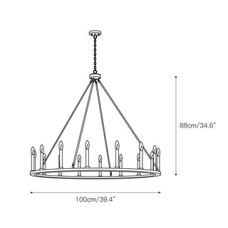 Mjolkuvyo Moderne Minimaliste Métal Lustre