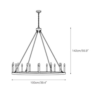 Mjolkuvyo Moderne Minimaliste Métal Lustre