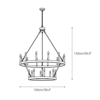 Mjolkuvyo Moderne Minimaliste Métal Lustre