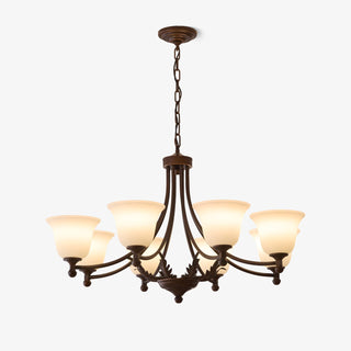 Elorira Lustre Verre Élégance Traditionnelle Fleur