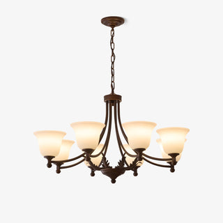 Elorira Lustre Verre Élégance Traditionnelle Fleur