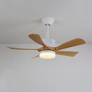 Plafonnier Ventilateur Sylven Moderne en Bois