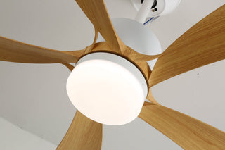 Plafonnier Ventilateur Sylven Moderne en Bois