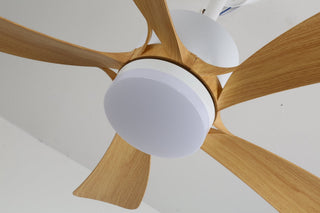 Plafonnier Ventilateur Sylven Moderne en Bois