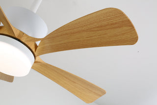 Plafonnier Ventilateur Sylven Moderne en Bois