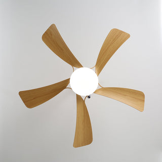 Plafonnier Ventilateur Sylven Moderne en Bois