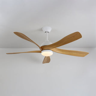 Plafonnier Ventilateur Sylven Moderne en Bois