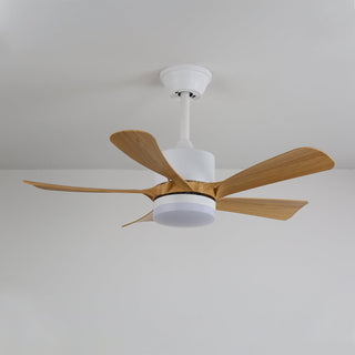 Plafonnier Ventilateur Sylven Moderne en Bois