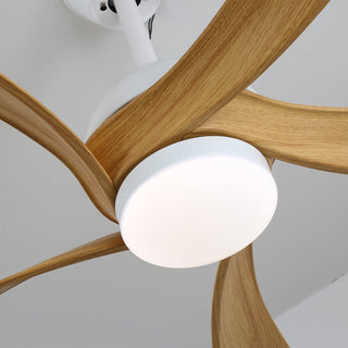 Plafonnier Ventilateur Sylven Moderne en Bois