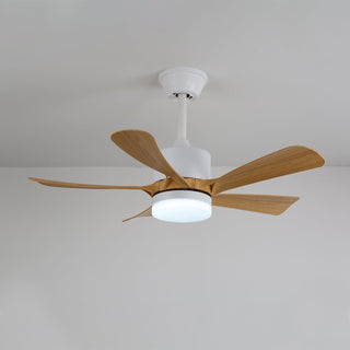 Plafonnier Ventilateur Sylven Moderne en Bois
