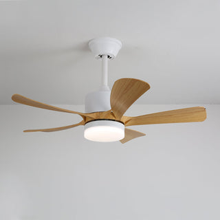 Plafonnier Ventilateur Sylven Moderne en Bois