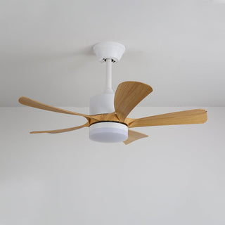 Plafonnier Ventilateur Sylven Moderne en Bois