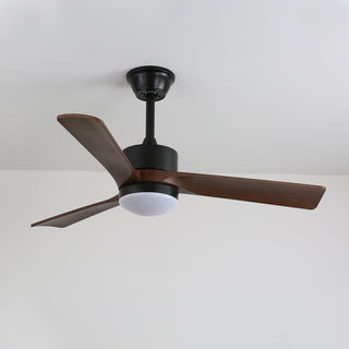 Ventilateur de plafond moderne en bois avec lumière Evraeis