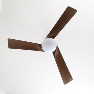 Ventilateur de plafond moderne en bois avec lumière Evraeis