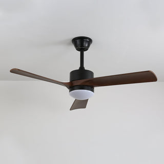 Ventilateur de plafond moderne en bois avec lumière Evraeis