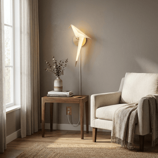 Avian Serenity Plug-in Wall Lamp-Neutral Decor