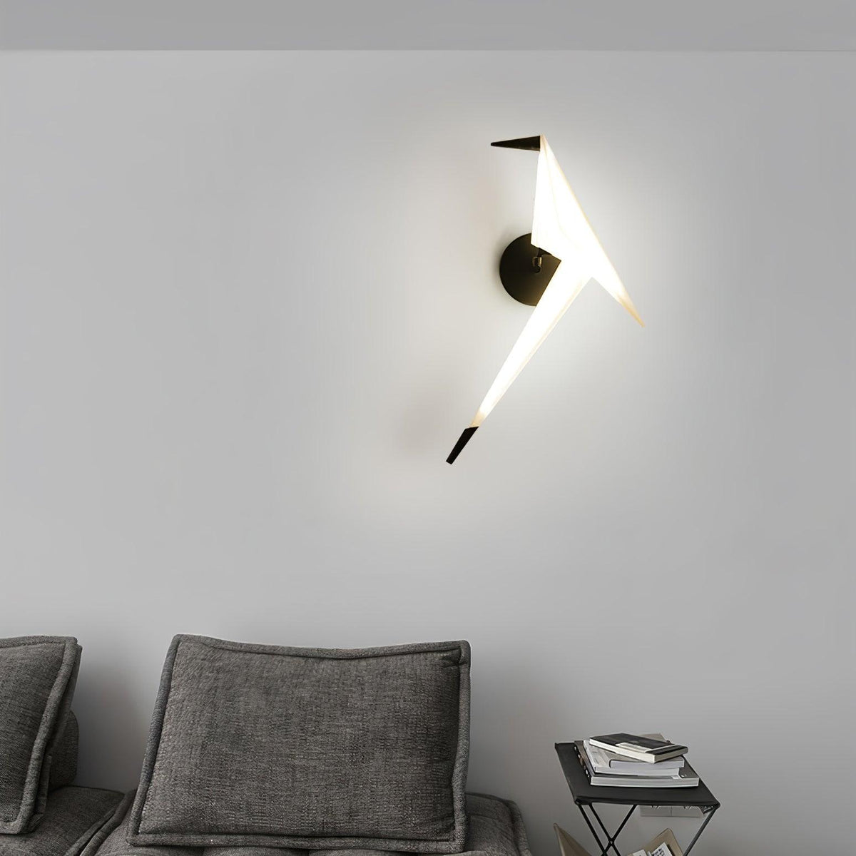 Visileth Lampe murale à brancher style nordique avec bras en forme de grue