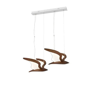 Lyvynia Lampe Suspendue en Bois Organique