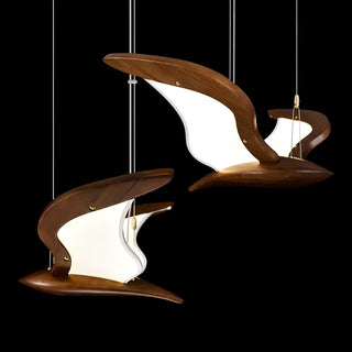 Lyvynia Lampe Suspendue en Bois Organique