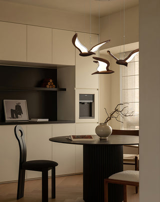 Lyvynia Lampe Suspendue en Bois Organique