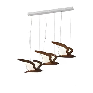 Lyvynia Lampe Suspendue en Bois Organique