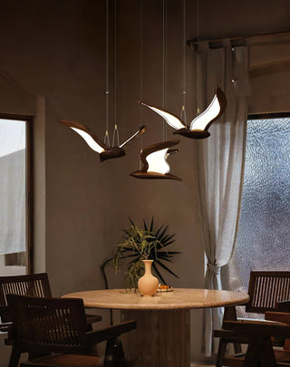 Lyvynia Lampe Suspendue en Bois Organique