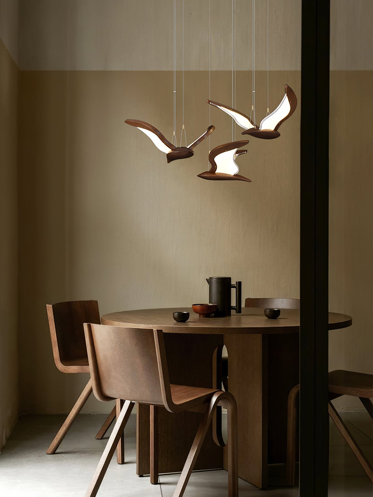 Lyvynia Lampe Suspendue en Bois Organique