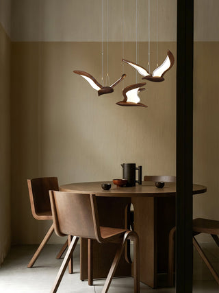Lyvynia Lampe Suspendue en Bois Organique