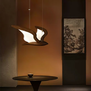 Lyvynia Lampe Suspendue en Bois Organique