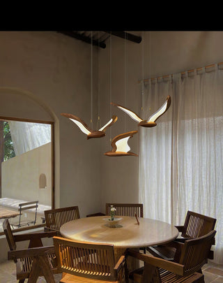 Lyvynia Lampe Suspendue en Bois Organique
