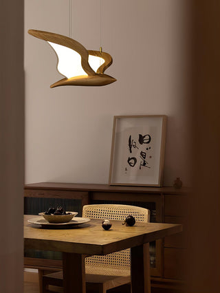 Lyvynia Lampe Suspendue en Bois Organique