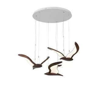 Lyvynia Lampe Suspendue en Bois Organique