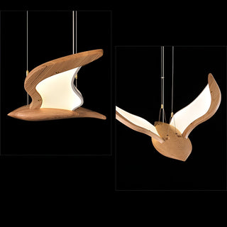Lyvynia Lampe Suspendue en Bois Organique