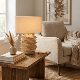 Avvolta Ceramic Table Lamp-Neutral Decor