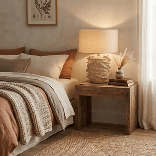 Avvolta Ceramic Table Lamp-Neutral Decor