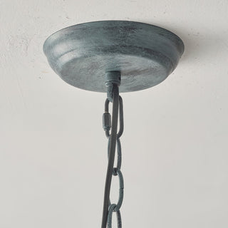 Tinduvyh Ancien Industriel Métal Verre Lanterne Suspension