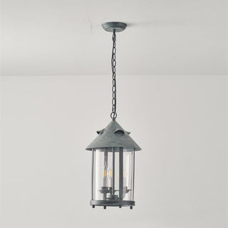 Tinduvyh Ancien Industriel Métal Verre Lanterne Suspension