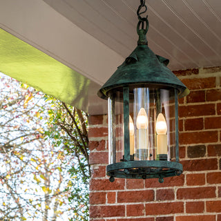 Tinduvyh Ancien Industriel Métal Verre Lanterne Suspension