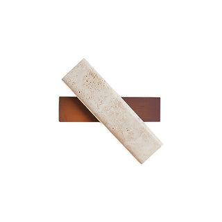 Ostruvyo Moderne Minimaliste Linéaire Noyer Travertin Applique Murale