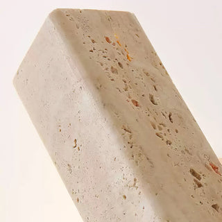 Ostruvyo Moderne Minimaliste Linéaire Noyer Travertin Applique Murale
