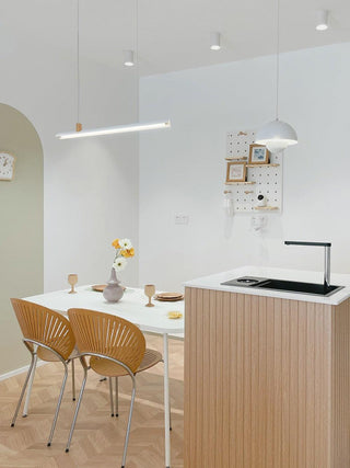 Linea Lampe Suspendue en Bois Minimaliste