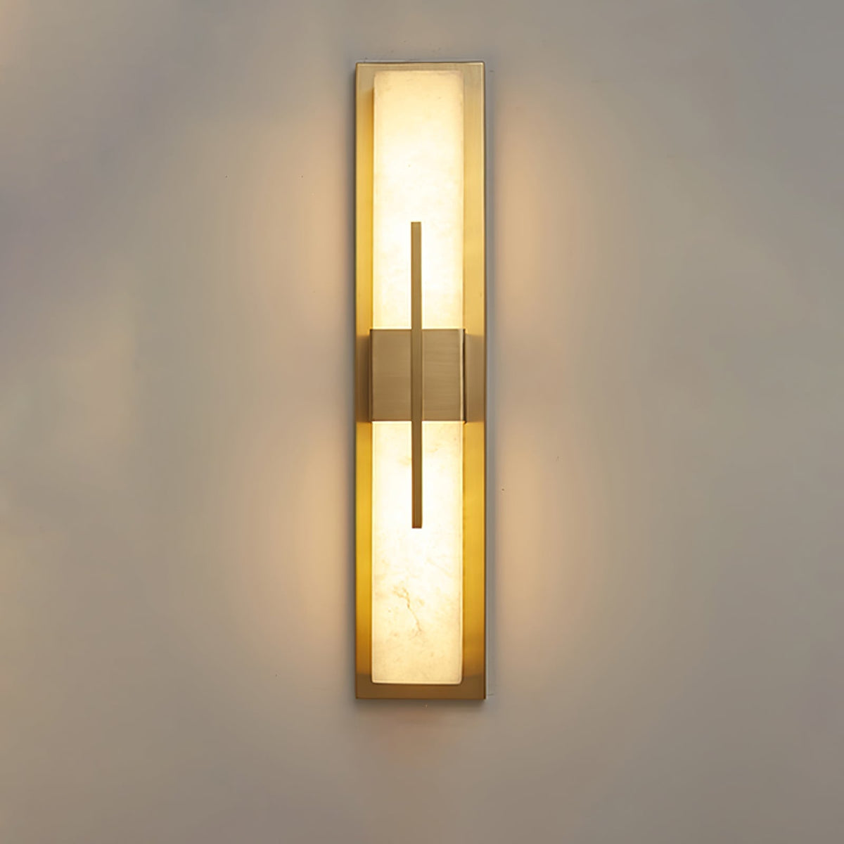 Axis Twin Alabaster Sconce-Neutral Decor