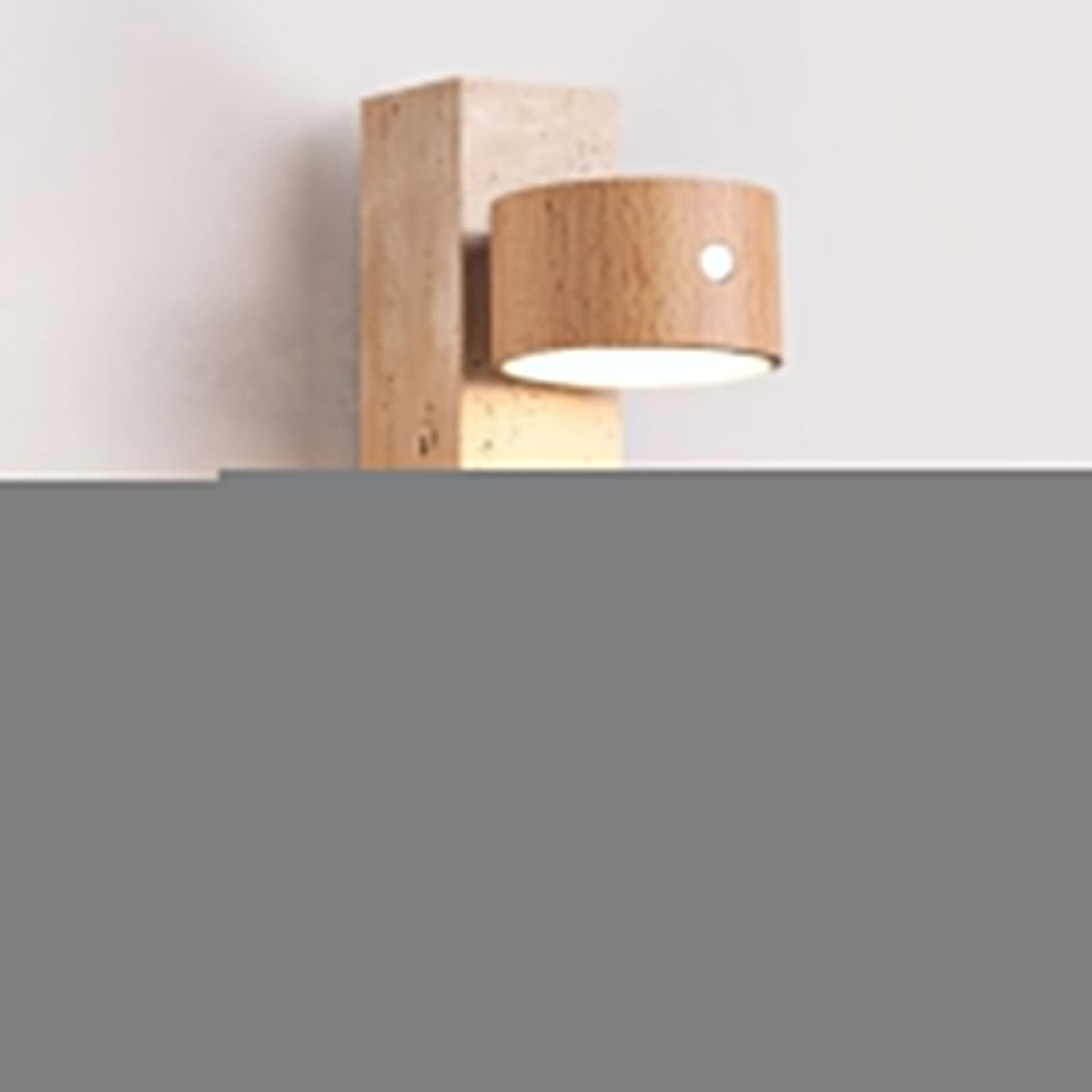 Zarinila Rectangulaire-Bloc Travertin Luminaire Mural