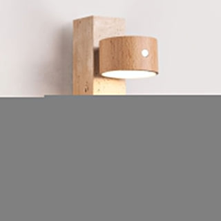 Zarinila Rectangulaire-Bloc Travertin Luminaire Mural