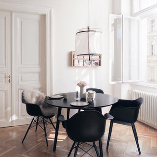 Lustra Suspension Abat-jour en Bambou pour Salon
