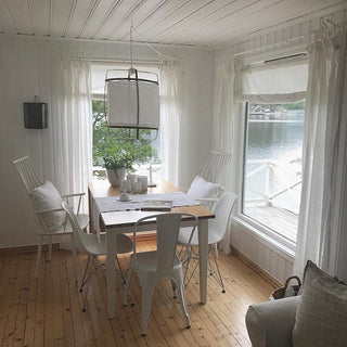 Lustra Suspension Abat-jour en Bambou pour Salon