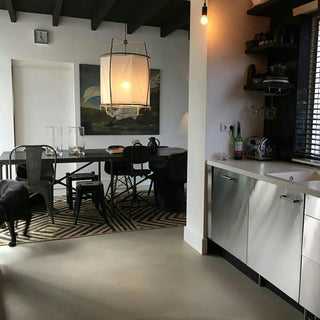 Lustra Suspension Abat-jour en Bambou pour Salon